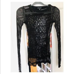 Current Mood fishnet mesh top